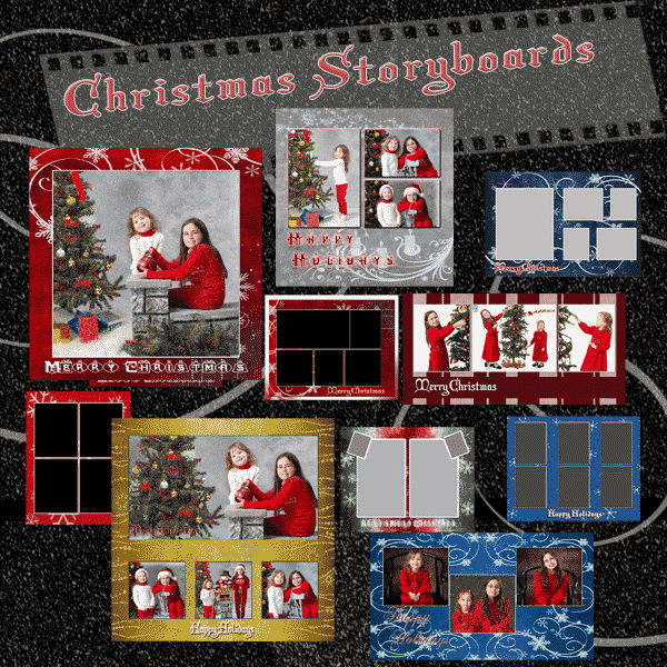 Jibz easy load Holiday photoshop templates