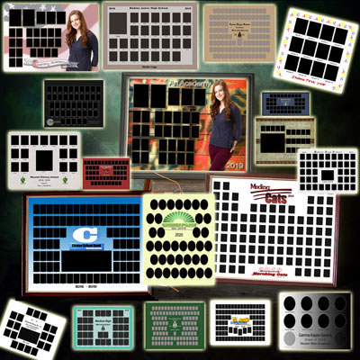 Oval composite templates for composite photography, composite photos, sorority photography