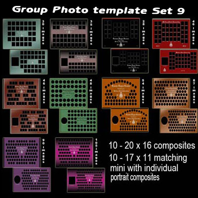 Big group composite templates for composite photography, composite photos, sorority photography